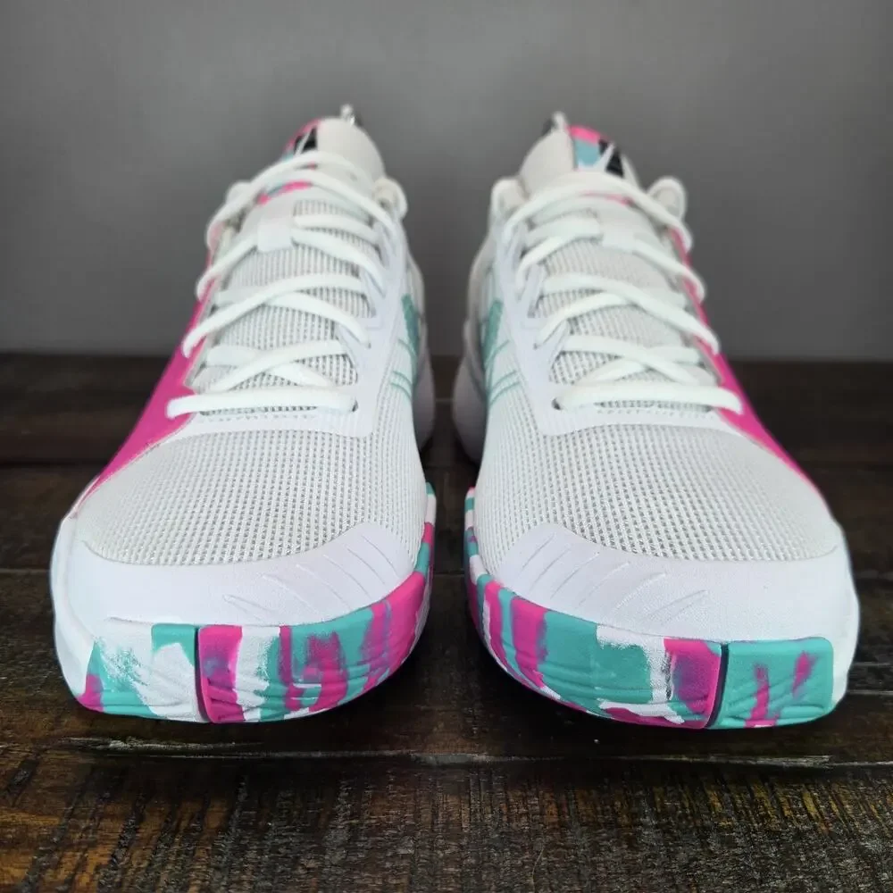 Nike Athletic Shoes White Pink Teal - Picture 3 of 12